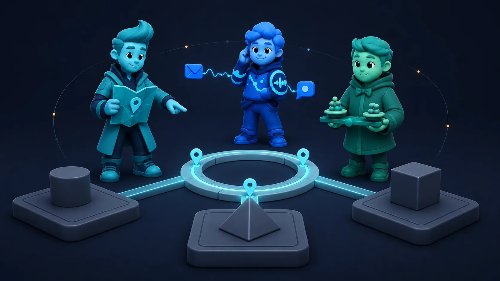 AVC workers around a governed connector boundary before a system is connected.